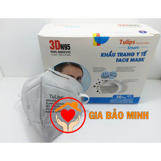 Khẩu trang lọc bụi mịn PM2.5 Tulips N95
