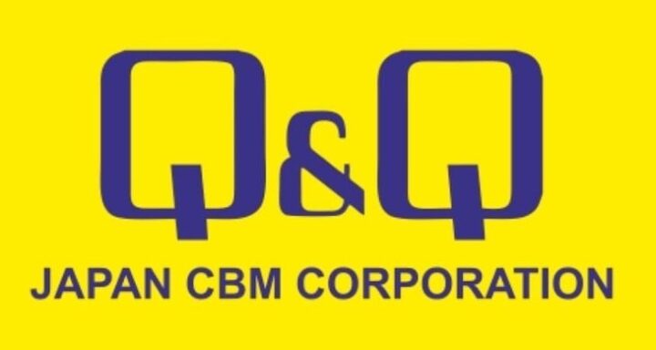 Logo thương hiệu Q&Q nổi bật với phông chữ cứng cáp, sang trọng