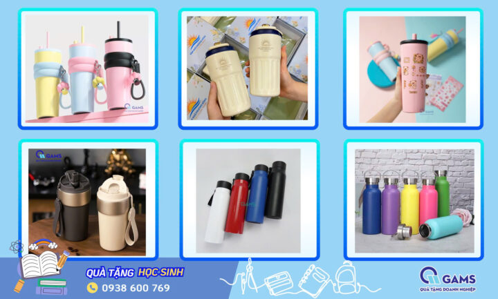 Mẫu bình giữ nhiệt đẹp làm quà tặng học sinh