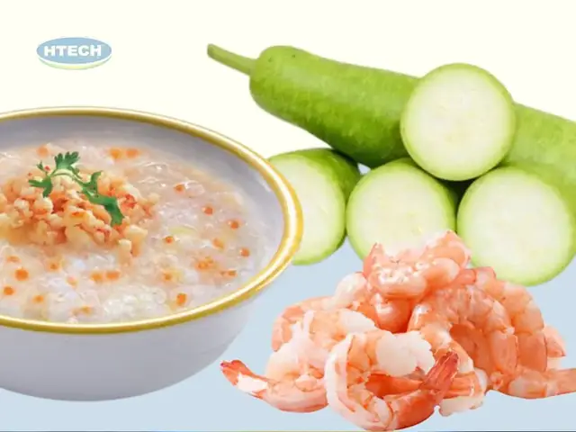 2. Chuẩn bị nguyên liệu và dụng cụ nấu cháo tôm bầu Hướng Dẫn Chi Tiết Cách Nấu Cháo Tôm Với Bầu Cho Bé Ăn Ngon Miệng