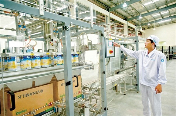 Nhà máy sữa bột Vinamilk hiện đại