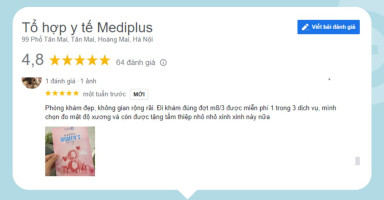 Phản hồi của khách hàng thăm khám tại Mediplus