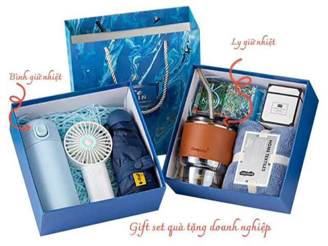 quà tặng bình giữ nhiệt kết hợp giftset