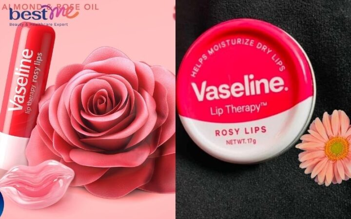 Hai phiên bản của dưỡng môi Vaseline Lip Therapy Rosy: thỏi và hộp thiếc