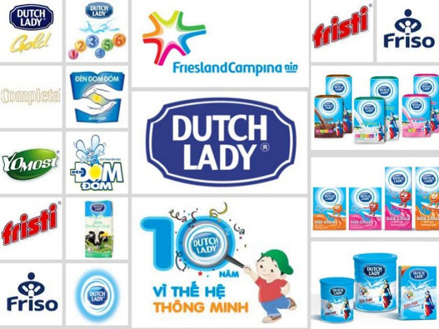 Sản phẩm sữa Cô Gái Hà Lan Dâu và các sản phẩm khác của FrieslandCampina tại Việt Nam