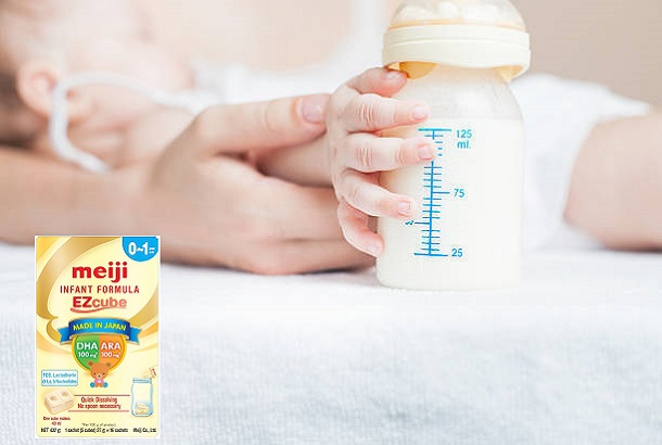 Sữa meiji infant formula dạng thanh nhập khẩu cho trẻ 0-1 tuổi