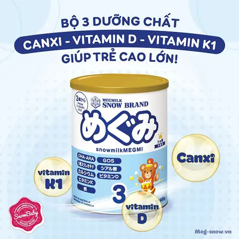 Sữa Nhật cho trẻ trên 3 tuổi Snow Baby số 3