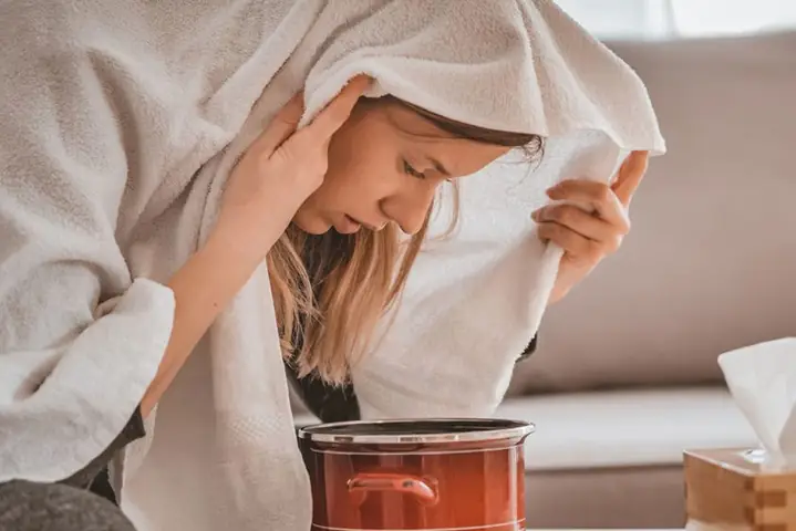 3Khi nào mẹ được xông hơ rượu nghệ?