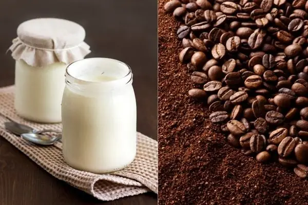 3.3 Tẩy tế bào chết bằng cà phê và sữa chua