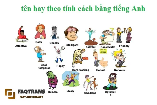 Tên tiếng Anh cho nam ý nghĩa thể hiện tính cách tốt đẹp của con người