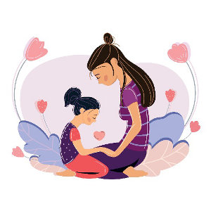 Thơ về gia đình ngắn, tình mẹ con quấn quýt