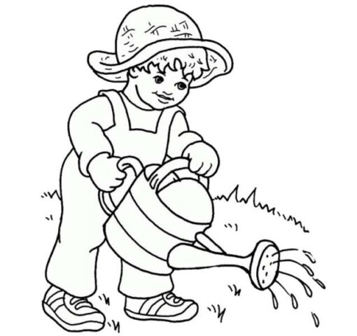 Tranh tÃ´ mÃ u cho bÃ© trai 5 tuá»•i bÃ¡c nÃ´ng dÃ¢n
