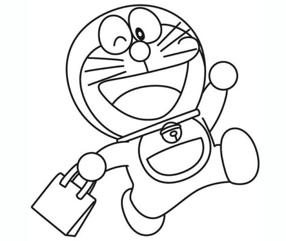 Tranh tÃ´ mÃ u Doraemon cho bÃ© 3 tuá»•i
