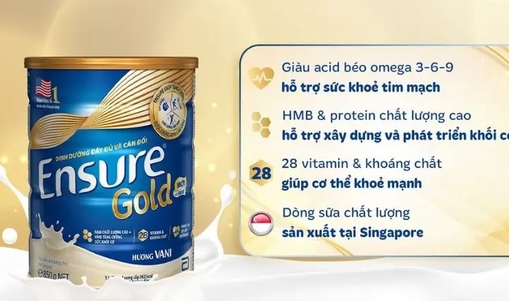 1.3. Các dòng sữa Ensure hiện nay