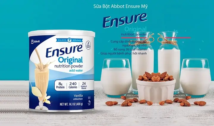 1.3. Các dòng sữa Ensure hiện nay