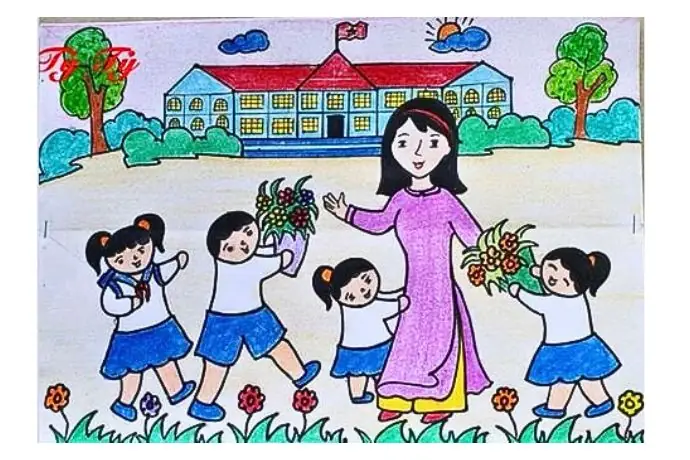 3. Tổng hợp những bức tranh về ngày 20 tháng 11 tuyệt đẹp