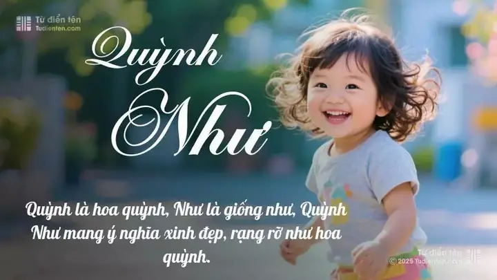 Ý nghĩa tên Quỳnh Như: Khám phá vẻ đẹp và số phận