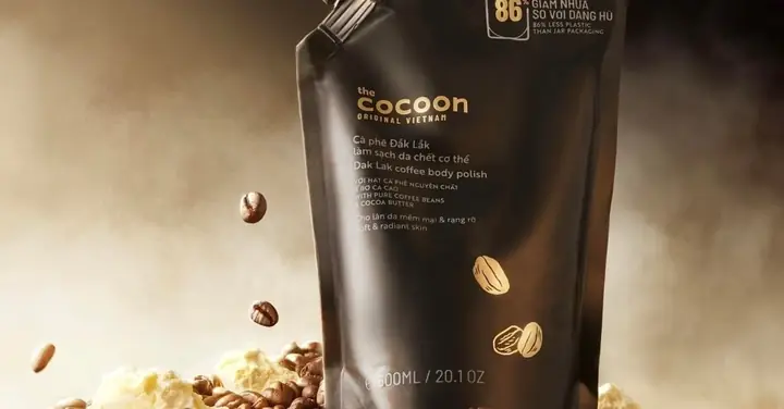 4.3 Tẩy da chết mặt cà phê Đắk Lắk Cocoon