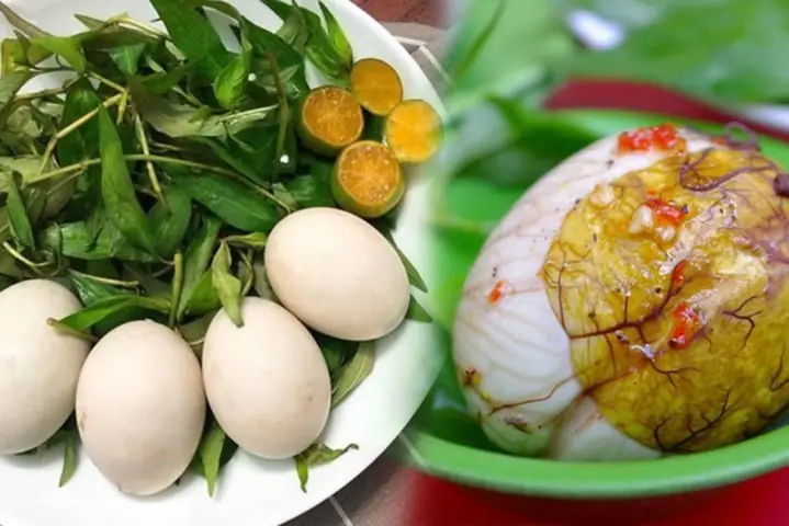 Hột vịt lộn luộc