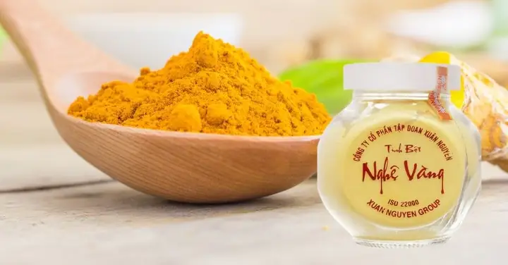 2.3 Mặt nạ bột đậu gà và tinh bột nghệ