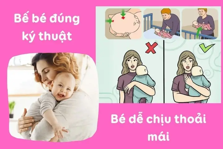 2Nguyên tắc cần biết khi bế trẻ sơ sinh