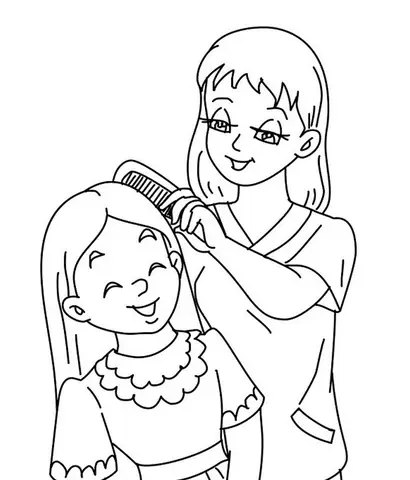 1Tranh tô màu gia đình