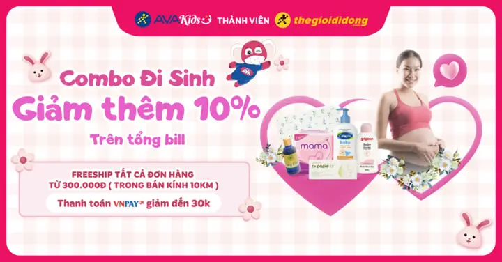 4Mua COMBO ĐI SINH tại AVAKIDS