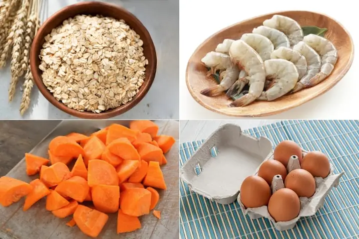 1.1. Súp yến mạch với tôm cho bé