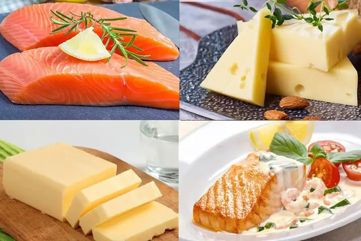 Cá hồi sốt bơ tỏi phô mai