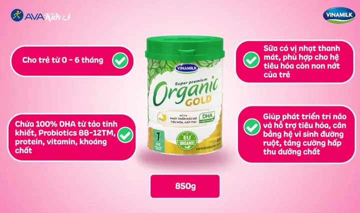 2.8. Sữa bột Vinamilk Organic Gold