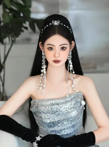 Búi tóc nửa đầu dự tiệc