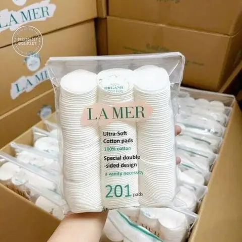 1.Bông tẩy trang LaMer Ultra Soft Cotton Pads