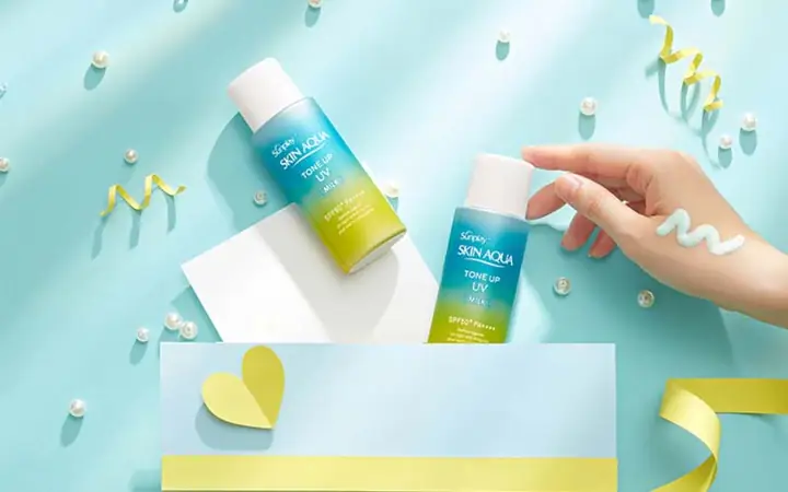 Sữa chống nắng Skin Aqua Tone Up UV Milk Mint Green 50gr