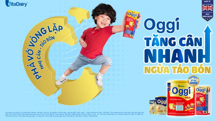 Oggi Gold - Tăng cân nhanh, ngừa táo bón