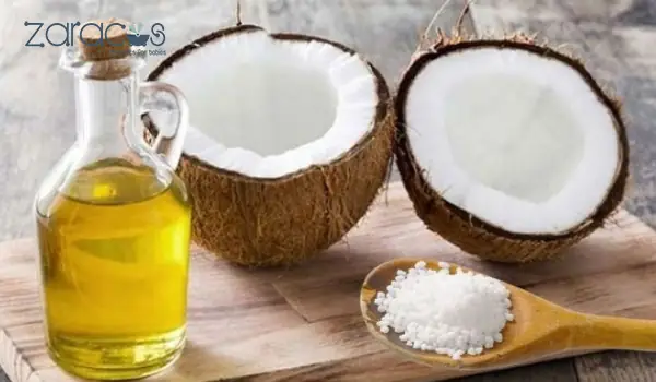 Dầu dừa kết hợp muối và đường làm mờ vết rạn
