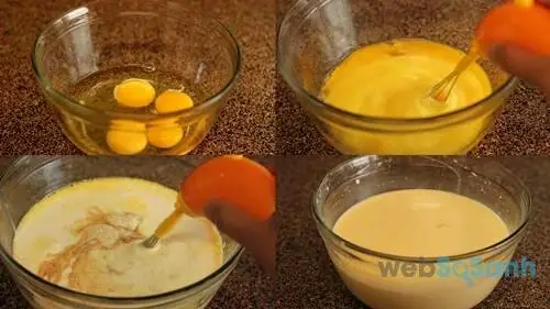 Nguyên liệu để làm bánh Flan từ sữa bột