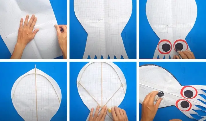 Bước 1: Chuẩn bị khung diều