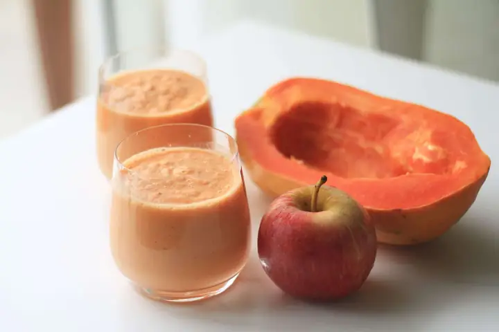 5.5. Sinh tố táo đu đủ