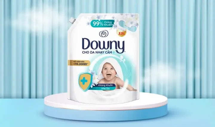 2.1. Dùng nước xả vải