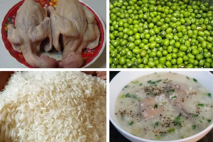 Cháo bồ câu đậu xanh
