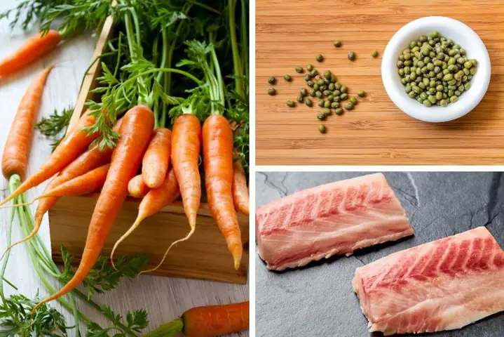Cháo cá bớp cho bé từ đậu xanh và cà rốt Cháo cá bớp cho bé từ đậu xanh và cà rốt