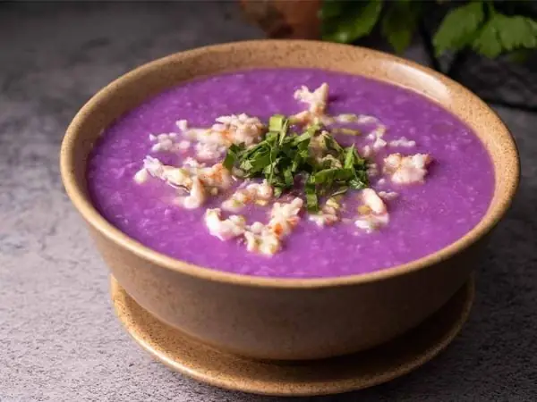 Cháo cua biển nấu với khoai mỡ Cháo cua biển nấu với khoai mỡ
