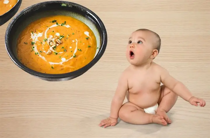 3.3. Súp khoai lang bí đỏ hầm