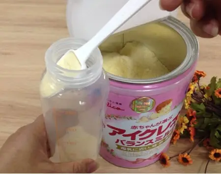 Chú ý tới tỷ lệ sữa Glico số 0 cần pha