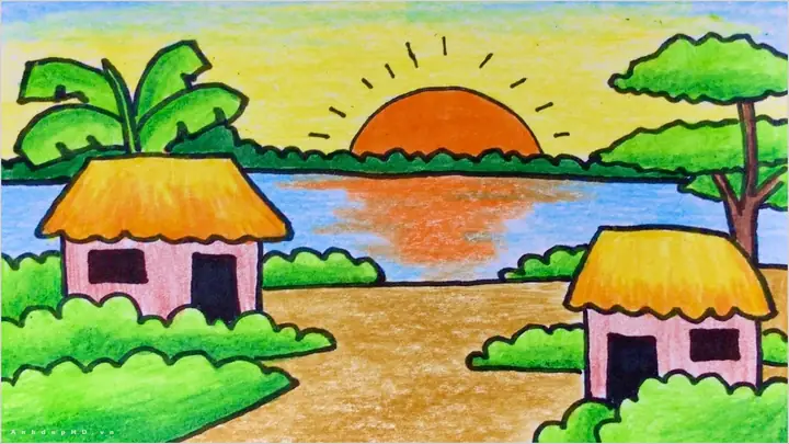 1Vẽ tranh phong cảnh quê hương là gì?