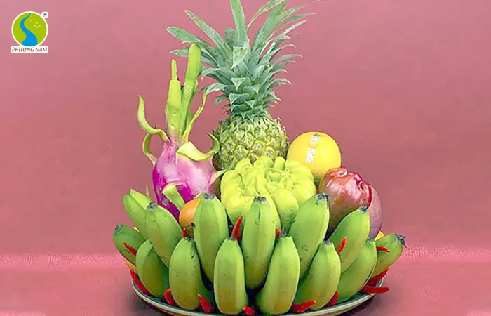 Đặc điểm mâm ngũ quả của miền Trung