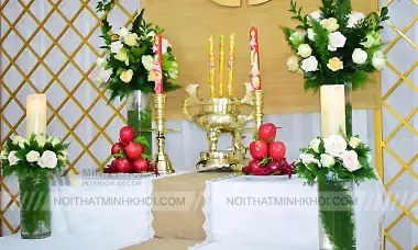 Tủ thờ gỗ công nghiệp có tốt không? Có nên sử dụng?