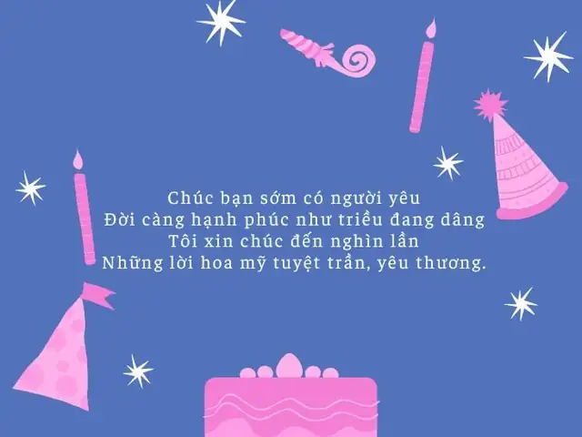 7. Thơ chúc mừng sinh nhật bạn thân