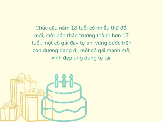 9. Lời chúc mừng sinh nhật bạn thân 18 tuổi