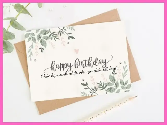12. Thiệp chúc mừng sinh nhật bạn thân